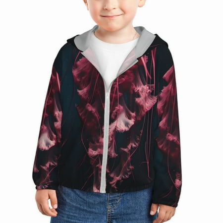 Gaeub Mesmerizing Pink Jellyfish Print Athletic Sun Protection Hoodie for Kids Long Sleeve Outdoor UV Shirt Running Fishing Top for Boys Girls-4 Years 
Gaeub Mesmerizing Pink Jellyfish Print Athletic Sun Protection Hoodie for Kids Long Sleeve Outdoor UV Shirt Running Fishing Top for Boys Girls-4 Years