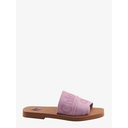 WOMAN Linen sandals with logo