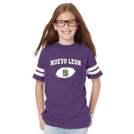 Mexico State of Nuevo Leon Youth Unisex Football Fine Jersey Tee