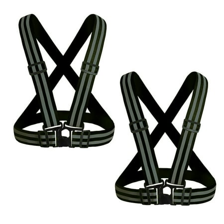 Reflective Vest (2 Pack) | Lightweight Adjustable & Elastic Safety Vest black,G185542
Reflective Vest (2 Pack) | Lightweight Adjustable & Elastic Safety Vest black,G185542