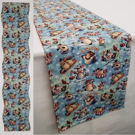 Christmas Snowman Table Runner by Penny s Needful Things (3 Feet Long - SCALLOPED) (White)
Christmas Snowman Table Runner by Penny s Needful Things (3 Feet Long - SCALLOPED) (White)