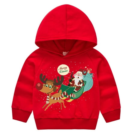 LYMAYTER Kids Boys Girls Casual Hoodie Top Spring Fall Print Long Sleeve Pullover Shirt Toddler Christmas Holiday Hooded Shirt for 2-7 Years
LYMAYTER Kids Boys Girls Casual Hoodie Top Spring Fall Print Long Sleeve Pullover Shirt Toddler Christmas Holiday Hooded Shirt for 2-7 Years
