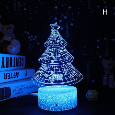 Alextreme 3D LED Night Light Lamp Christmas Series 16 Color 3D Night light Remote Control Table Lamps Toys Gift For kid Home Decor(H)
Alextreme 3D LED Night Light Lamp Christmas Series 16 Color 3D Night light Remote Control Table Lamps Toys Gift For kid Home Decor(H)
