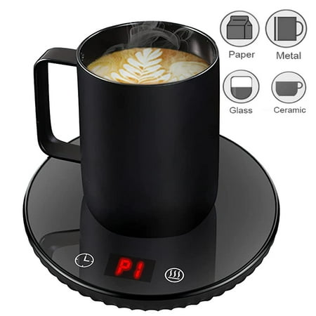 Coffee Mug Cup Warmer Milk Tea Water Cup Heating Electric Touch Pad Temperature Adjustable Hot Tea Maker Heater Warmer