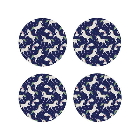 Drink Coasters Set of 4 Cartoon Cute Rainbow White Horse Leather Coasters for Coffee Table Protector Heat Resistant Cute Coasters for Home Decor Housewarming Gifts Bar Kitchen 4 Inch Round Shape
Drink Coasters Set of 4 Cartoon Cute Rainbow White Horse Leather Coasters for Coffee Table Protector Heat Resistant Cute Coasters for Home Decor Housewarming Gifts Bar Kitchen 4 Inch Round Shape