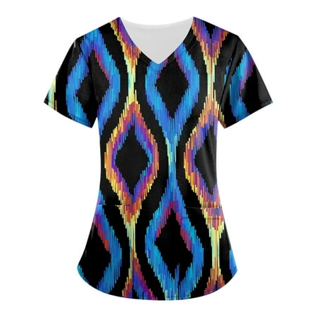 Sksloeg Scrub Tops for Women Stretchy V-Neck Tops Vintage Graphics Printed Fashion Scrub Clothes Women Scrubs Tops Blue XXL
Sksloeg Scrub Tops for Women Stretchy V-Neck Tops Vintage Graphics Printed Fashion Scrub Clothes Women Scrubs Tops Blue XXL