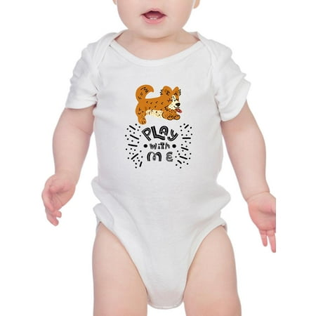 Play With Me Happy Corgi Bodysuit Infant -Image by Shutterstock 6 Months