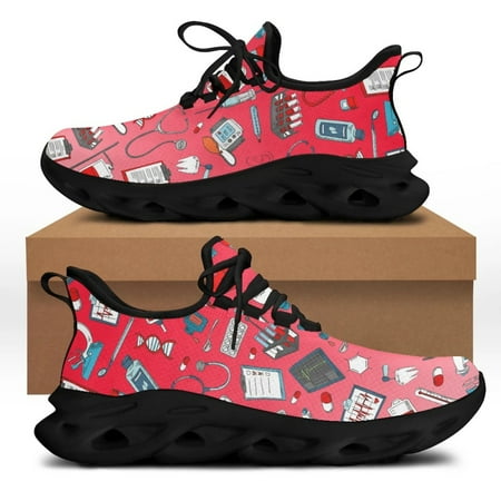 Cute Cartoon Nurse Girl Medical Design Women Lace up Sneaker Free Mesh Flat Shoes for Ladies Zapatillas Hot 2024
Cute Cartoon Nurse Girl Medical Design Women Lace up Sneaker Free Mesh Flat Shoes for Ladies Zapatillas Hot 2024