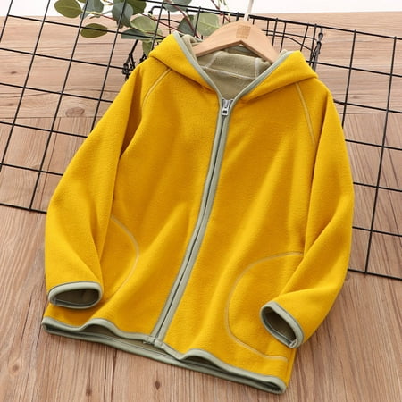 ZHUASHUM Toddler Jacket Boys Girls Long Sleeve Autumn Winter Solid Fleece Zippered Hoodie Thicken Warm Outwear Coat For Kid
ZHUASHUM Toddler Jacket Boys Girls Long Sleeve Autumn Winter Solid Fleece Zippered Hoodie Thicken Warm Outwear Coat For Kid