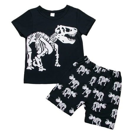 US Kid Baby Boy Summer Dinosaur Priting Short Tops Pants Sleepwear Casual Outfit 2-8Y Black Cotton Tracksuit 2pcs
US Kid Baby Boy Summer Dinosaur Priting Short Tops Pants Sleepwear Casual Outfit 2-8Y Black Cotton Tracksuit 2pcs