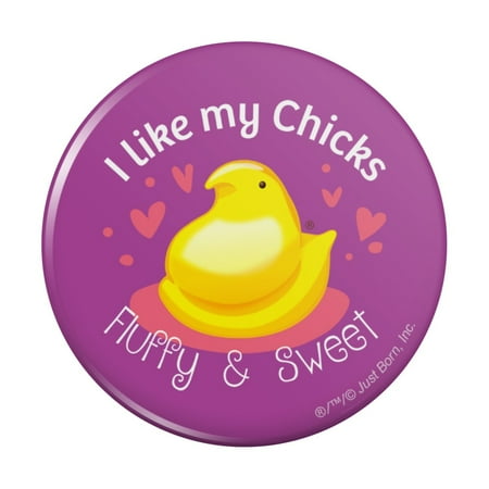 Peeps I Like My Chicks Fluffy and Sweet Kitchen Refrigerator Locker Button Magnet
Peeps I Like My Chicks Fluffy and Sweet Kitchen Refrigerator Locker Button Magnet
