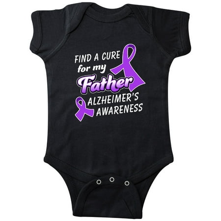 Inktastic Alzheimer s Awareness Find a Cure for my Father Gift Baby Boy or Baby Girl Bodysuit
