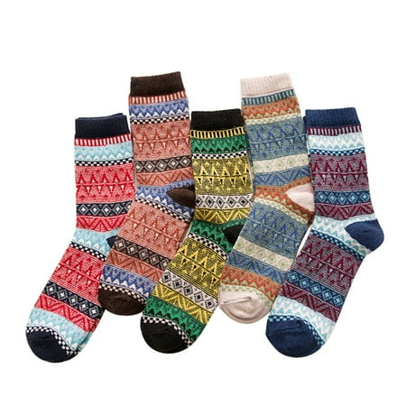 Utoimkio Clearance Womens Socks Size 9-11 5 Pairs Women Casual Winter Warm Thick Wool Vintage Colorful Knit Soft Socks 
Utoimkio Clearance Womens Socks Size 9-11 5 Pairs Women Casual Winter Warm Thick Wool Vintage Colorful Knit Soft Socks