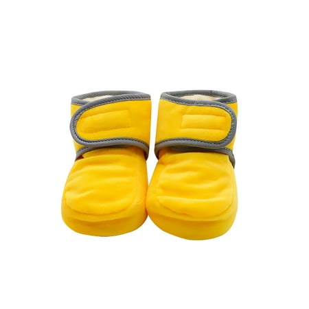 SIMANLAN Girls Boys Crib Shoes Magic Tape Sock Boots Oval Toe Slippers Shoe Daily Non-slip Winter Bootie Walking Plush Lining Booties Yellow 
SIMANLAN Girls Boys Crib Shoes Magic Tape Sock Boots Oval Toe Slippers Shoe Daily Non-slip Winter Bootie Walking Plush Lining Booties Yellow
