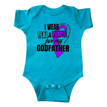 Inktastic Suicide Prevention I Wear Teal and Purple for My Godfather Gift Baby Boy or Baby Girl Bodysuit
Inktastic Suicide Prevention I Wear Teal and Purple for My Godfather Gift Baby Boy or Baby Girl Bodysuit