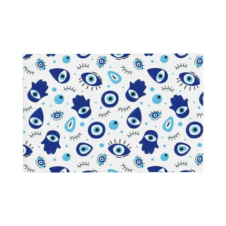 Placemats Set Of 4 / 6 Vintage Blue Evil Eye Placemats For Dining Table Indoor/Outdoors Heat Resistant Washable Placemats 18 X 12
Placemats Set Of 4 / 6 Vintage Blue Evil Eye Placemats For Dining Table Indoor/Outdoors Heat Resistant Washable Placemats 18 X 12