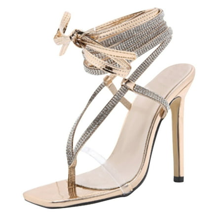 CBGELRT Womens Sandals Gold Stud Sandals for Women Flat Women High Heeled Sandals Slim Heel Fashion Rhinestone Transparent Strap Herringbone Clip Toe Roman Sandals Wide Sandals for Women
CBGELRT Womens Sandals Gold Stud Sandals for Women Flat Women High Heeled Sandals Slim Heel Fashion Rhinestone Transparent Strap Herringbone Clip Toe Roman Sandals Wide Sandals for Women