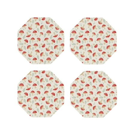 Drink Coasters Set of 4 Cartoon Flat Mushrooms Leather Coasters for Coffee Table Protector Heat Resistant Cute Coasters for Home Decor Housewarming Gifts Bar Kitchen 4 Inch Octagon
Drink Coasters Set of 4 Cartoon Flat Mushrooms Leather Coasters for Coffee Table Protector Heat Resistant Cute Coasters for Home Decor Housewarming Gifts Bar Kitchen 4 Inch Octagon