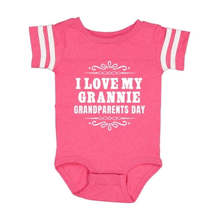 Inktastic Grandparents Day I Love My Grannie Gift Baby Boy or Baby Girl Bodysuit