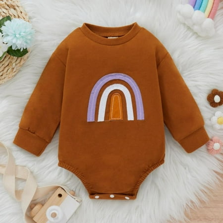 Baywell Newborn Infant Baby Girls Rainbow Print Bodysuit Long Sleeve Cute Jumpsuit Spring Autumn Clothes Outfits
Baywell Newborn Infant Baby Girls Rainbow Print Bodysuit Long Sleeve Cute Jumpsuit Spring Autumn Clothes Outfits