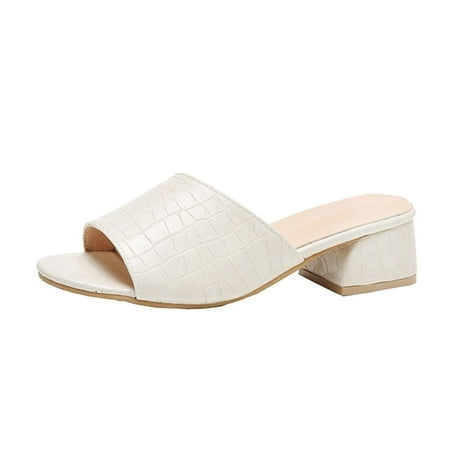Fashion Summer Women Sandals Thick Heel Low Heel Fish Mouth Leather Texture Casual Style Pu sandals for Women Beige
Fashion Summer Women Sandals Thick Heel Low Heel Fish Mouth Leather Texture Casual Style Pu sandals for Women Beige