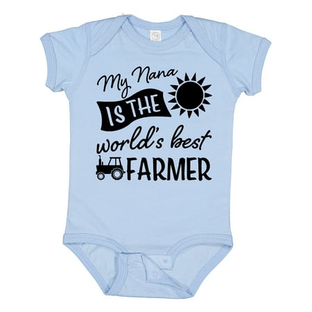 Inktastic My Nana is the World s Best Farmer Tractor Design Gift Baby Boy or Baby Girl Bodysuit
Inktastic My Nana is the World s Best Farmer Tractor Design Gift Baby Boy or Baby Girl Bodysuit