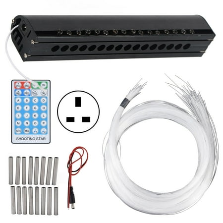 16LED Fiber Optic Light RGB Remote Control Ceiling Light 16 Mode Star Fiber Optic Lamp for KTV Decoration 100240VUK Plug
16LED Fiber Optic Light RGB Remote Control Ceiling Light 16 Mode Star Fiber Optic Lamp for KTV Decoration 100240VUK Plug