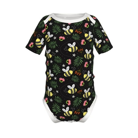 Yiaed Bees Print Infant Climbing Short Sleeve Onesie One-Piece Baby Bodysuit Clothes 0-12 Months -6 Months
Yiaed Bees Print Infant Climbing Short Sleeve Onesie One-Piece Baby Bodysuit Clothes 0-12 Months -6 Months