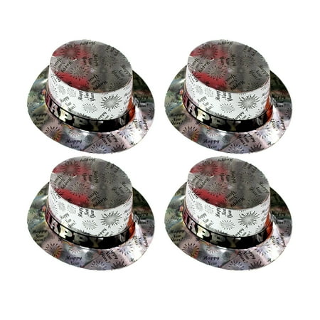 4pcs Silver New Year Party Tophat Creative Paper Hats Headdress Decorations Party Favors for New Year Party
4pcs Silver New Year Party Tophat Creative Paper Hats Headdress Decorations Party Favors for New Year Party