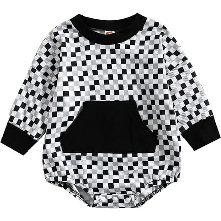 PIKADINGNIS Baby Girl Boy Crewneck Sweatshirt Plaid Long Sleeve Romper Oversized Pullover Sweater Bodyusuit Fall Winter Clothes
PIKADINGNIS Baby Girl Boy Crewneck Sweatshirt Plaid Long Sleeve Romper Oversized Pullover Sweater Bodyusuit Fall Winter Clothes