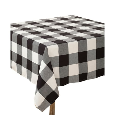 Fennco Styles Buffalo Check Plaid Design Cotton Tablecloth (90 Square Tablecloth Black)
Fennco Styles Buffalo Check Plaid Design Cotton Tablecloth (90 Square Tablecloth Black)