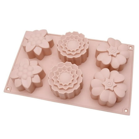 Bluelans Cake Mold Baking Mold Food Grade High Temperature Resistant Non-stick DIY Handmade 6 Flowers Silicone Cake Mold Kitchenware
Bluelans Cake Mold Baking Mold Food Grade High Temperature Resistant Non-stick DIY Handmade 6 Flowers Silicone Cake Mold Kitchenware