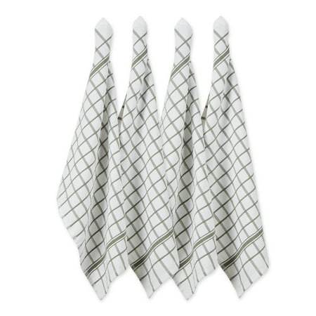Artichoke Windowpane Terry Dishtowel (Set of 4)