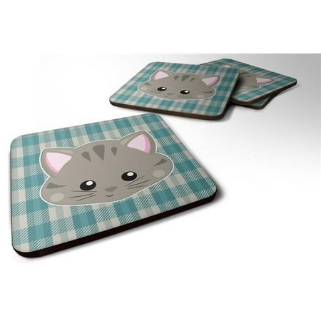 Kitten Face Foam Coasters - Set of 4