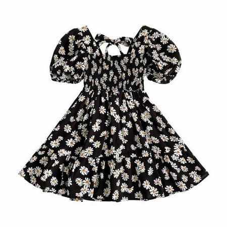 Summer Dresses For Girls Bubble Sleeve Skirt Dress Chiffon Small Daisy Print Floral Princess Skirt For 9-12 Months
Summer Dresses For Girls Bubble Sleeve Skirt Dress Chiffon Small Daisy Print Floral Princess Skirt For 9-12 Months