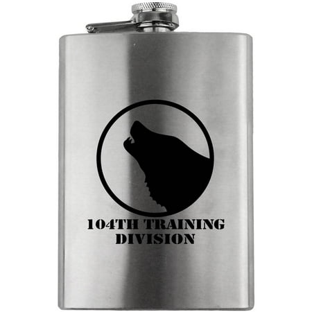 Army 104th Training Division Subdued 8oz. Flask
