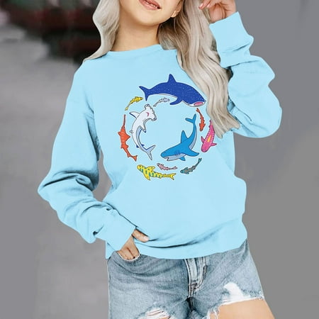 Nrmvnmi Toddler Boys Girls Fashion Pullover Sweatshirt Cute Fish Print Crew Neck Long Sleeve Pullover Sweater Cute Leisure And Comfortable Fall Winter Clothes
Nrmvnmi Toddler Boys Girls Fashion Pullover Sweatshirt Cute Fish Print Crew Neck Long Sleeve Pullover Sweater Cute Leisure And Comfortable Fall Winter Clothes