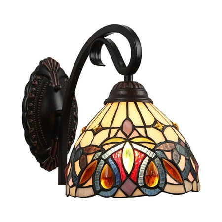 CHLOE Lighting SERENITY Victorian Tiffany-style Dark Bronze 1 Light Wall Sconce 8 Wide
CHLOE Lighting SERENITY Victorian Tiffany-style Dark Bronze 1 Light Wall Sconce 8 Wide