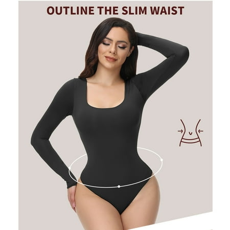 QWERTYU Seamless Seamless Square Neck Shapewear Thong Body Suits Women Clothing Tummy Control Body Shaper Bodysuit Black L
QWERTYU Seamless Seamless Square Neck Shapewear Thong Body Suits Women Clothing Tummy Control Body Shaper Bodysuit Black L
