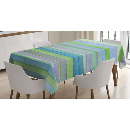 Blue Tablecloth Hand Drawn Style Watercolor Striped Pattern Soft Colors Acrylic Paint Artwork Rectangular Table Cover for Dining Room Kitchen 60 X 84 Inches Blue Green Violet by Ambesonne
Blue Tablecloth Hand Drawn Style Watercolor Striped Pattern Soft Colors Acrylic Paint Artwork Rectangular Table Cover for Dining Room Kitchen 60 X 84 Inches Blue Green Violet by Ambesonne