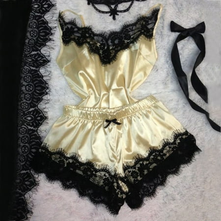 Women s Pajama Set 2 Piece Top Pajamas Sets Lace Sleeveless Sexy Lounge Sleepwear Set Outfits Pjs
Women s Pajama Set 2 Piece Top Pajamas Sets Lace Sleeveless Sexy Lounge Sleepwear Set Outfits Pjs