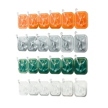 nbuaila 6Pcs Hanging Hook Wall-mounted Punch Free Easy to Install No Nail Mounting Self-adhesive Wall Hanger Hook Daily Use
nbuaila 6Pcs Hanging Hook Wall-mounted Punch Free Easy to Install No Nail Mounting Self-adhesive Wall Hanger Hook Daily Use