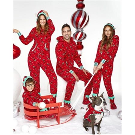COUTEXYI Matching Family Pajamas Set Christmas Long Sleeve Jumpsuit with Hood Cute Sleepwear for Kids Men Women
COUTEXYI Matching Family Pajamas Set Christmas Long Sleeve Jumpsuit with Hood Cute Sleepwear for Kids Men Women