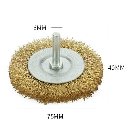 6mm Shank Copper Plating Stainless Steel Wire Wheel Brush Grinder Rotary Tool
6mm Shank Copper Plating Stainless Steel Wire Wheel Brush Grinder Rotary Tool