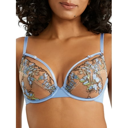 Playful Promises Womens Mayla Plunge Bra Style-PP3244BL