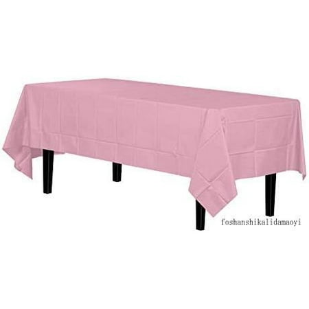 12-Pack Premium Plastic Tablecloth 54In. X 108In. Rectangle Table Cover - Pink
12-Pack Premium Plastic Tablecloth 54In. X 108In. Rectangle Table Cover - Pink