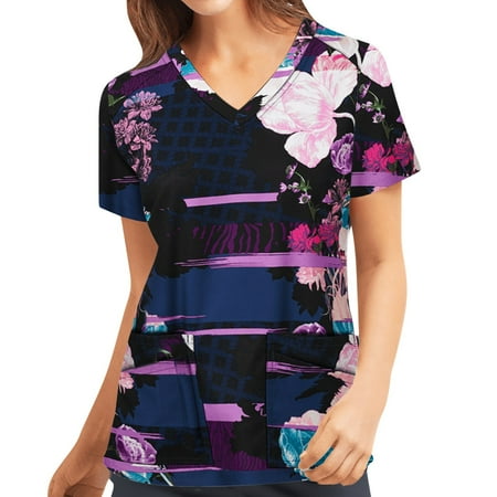 purcolt Plus Size Tops for Women Women s Pink Ribbon Print T-Shirts Scrubs Workwear Short Sleeve V Neck Professional Nurse Uniform Medical Scrubs with Pockets Casual Comfort Blouse
purcolt Plus Size Tops for Women Women s Pink Ribbon Print T-Shirts Scrubs Workwear Short Sleeve V Neck Professional Nurse Uniform Medical Scrubs with Pockets Casual Comfort Blouse