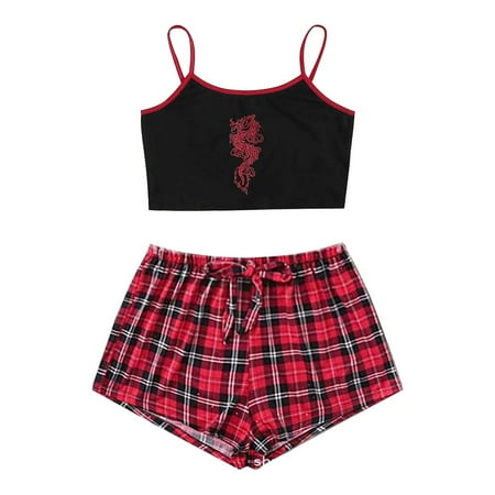 Soighxzc Comfy Pajamas 2 Piece Base Home Clothes Women s Pajama Suit Summer Suspenders Shorts Suit
Soighxzc Comfy Pajamas 2 Piece Base Home Clothes Women s Pajama Suit Summer Suspenders Shorts Suit
