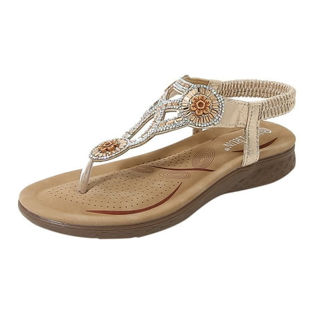 Mackneog Flats Shoes Women Sandals Comfort With Elastic Ankle Strap Casual Bohemian Beach Shoes Slip On Rhinestone Sandals Women Flats Open Toe Gift on Clearance
Mackneog Flats Shoes Women Sandals Comfort With Elastic Ankle Strap Casual Bohemian Beach Shoes Slip On Rhinestone Sandals Women Flats Open Toe Gift on Clearance