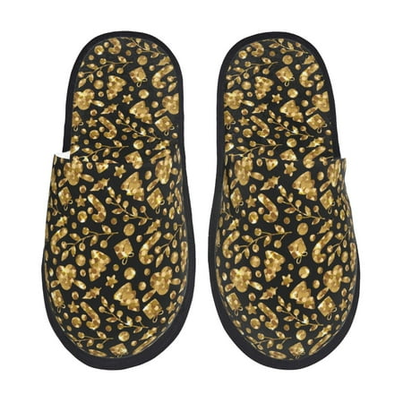 Slippers for Women Men Golden Christmas Warm Womens Mens House Shoes Bedroom Slippers Fuzzy Memory Foam Slippers Winter House Indoor Shoes Aesthetic Dorm Slippers
Slippers for Women Men Golden Christmas Warm Womens Mens House Shoes Bedroom Slippers Fuzzy Memory Foam Slippers Winter House Indoor Shoes Aesthetic Dorm Slippers
